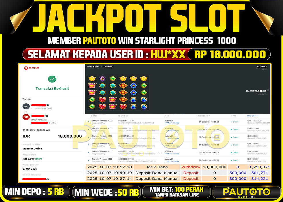 BUKTI JACKPOT LUNAS PAUTOTO