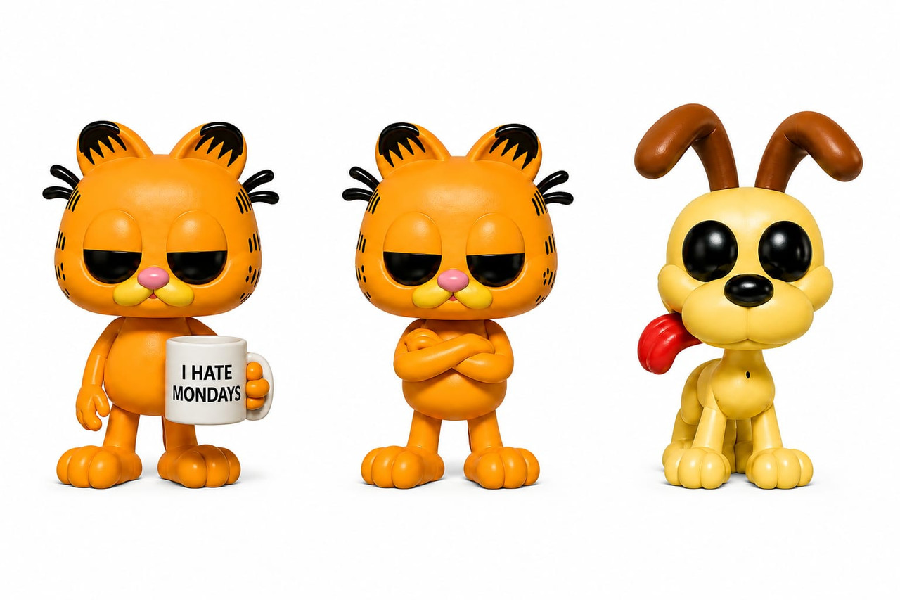 Colecci&oacute;n de figuras Garfield y Odie