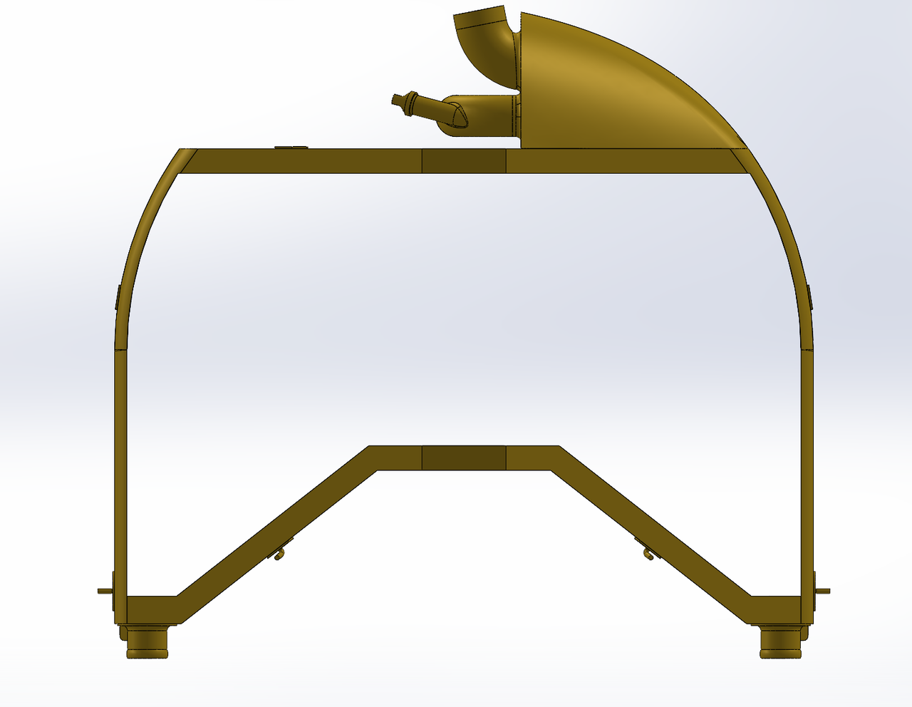 Fokker D VII Radiator CAD4