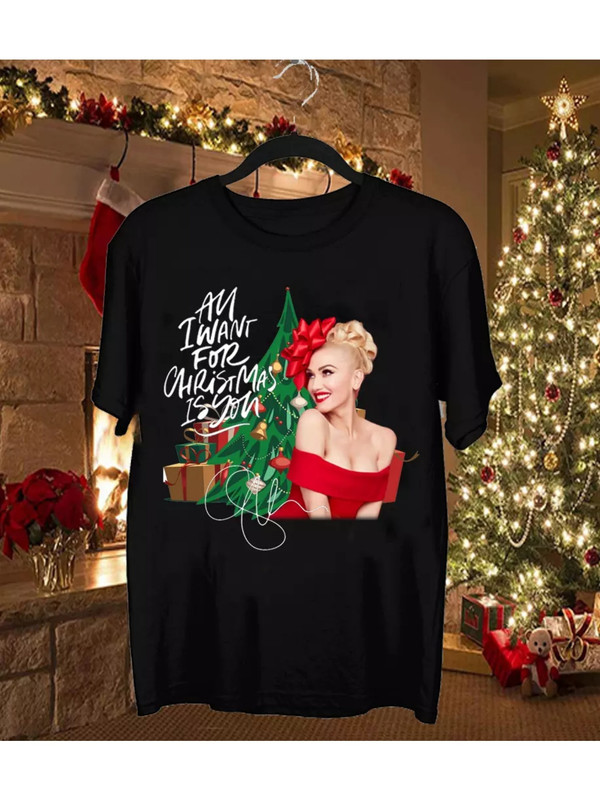All I Want For Christmas is Gwen Stefani Cotton Unisex S to 5XL T shirt GC2591