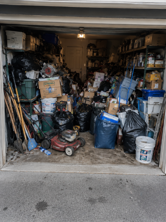 Garage cleanout before