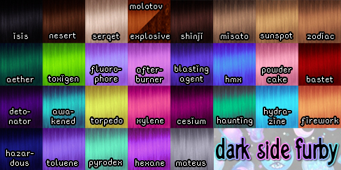 Dark Side Furby Hair Colors2