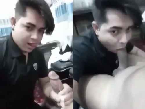 redsex wap Sucking cute man enjoying a juicy big boner