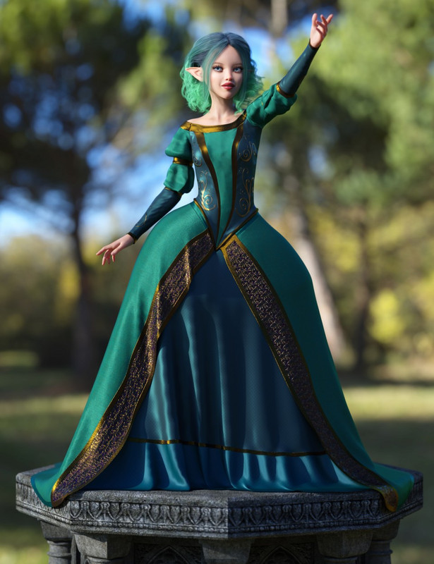 dForce Gown of Fantasy 1 for Genesis 8 Female(s)