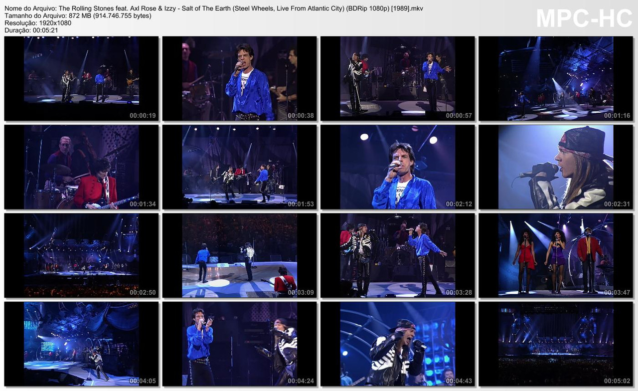 The Rolling Stones feat. Axl Rose & Izzy - Salt of The Earth (Steel Wheels, Live From Atlantic City)