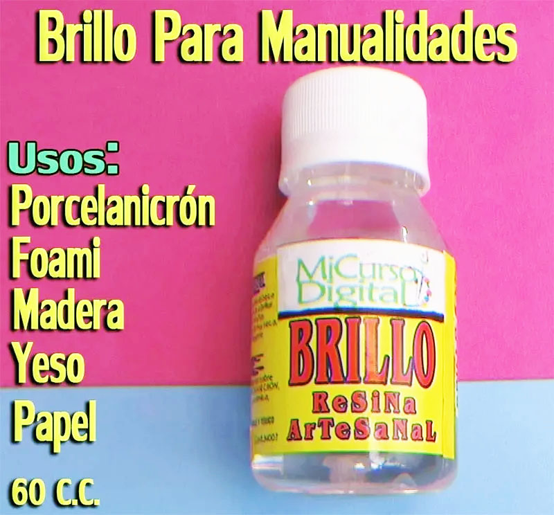 Resina brillo laca artesanal para artesanías manualidades 60ML