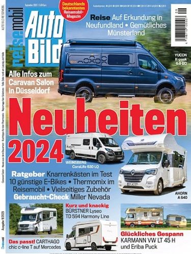 Cover: Auto Bild Reisemobil Magazin No 09 September 2023
