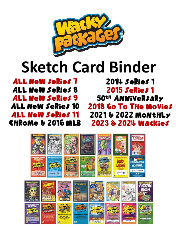 Sketch Card Binder - ANS7-ANS8-ANS9-ANS10-ANS11-Chrome-2016 MLB-2014 S1-2015 S1-50Th Ann-2018 GTM-20