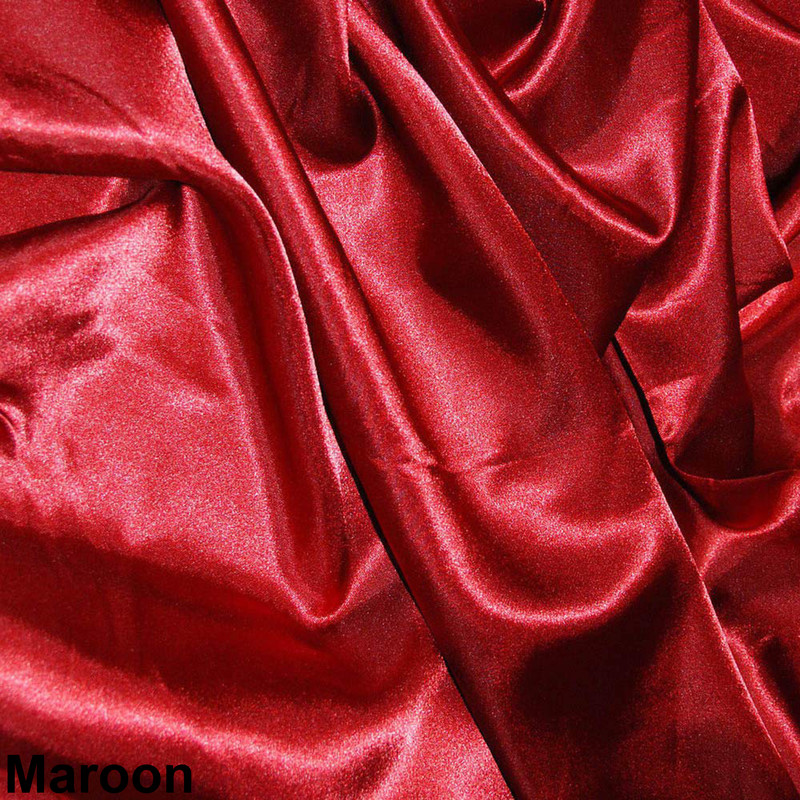 Satin Fabric Sewing Crafting Costume Clothing Dress Making Art &Craft Decorative - Picture 45 of 46