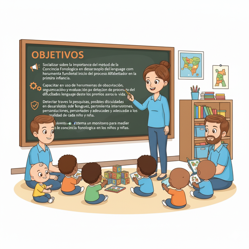 Un grupo de niños en edad preescolar escuchando atentamente una historia.