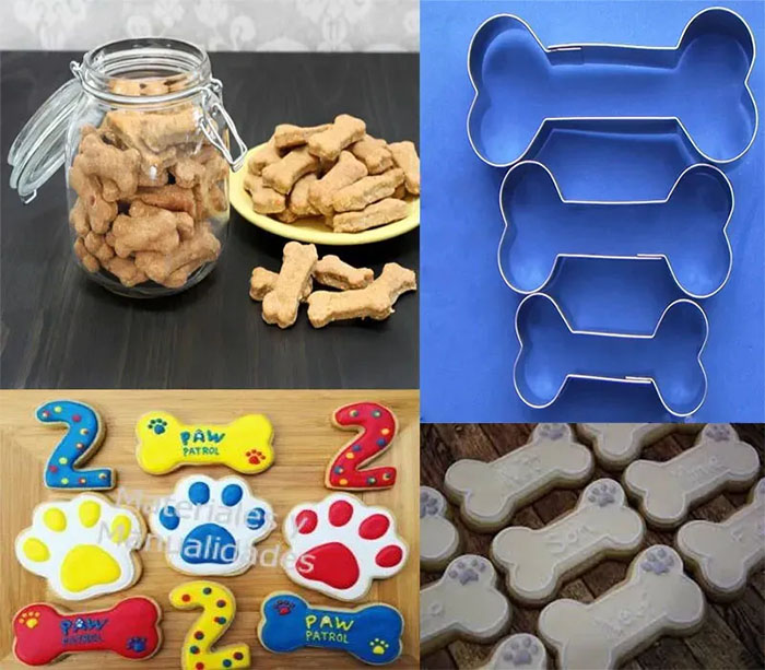 Molde para galleta Cortador forma de huesos En Acero Inoxidable