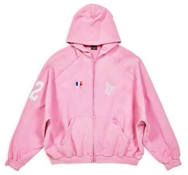 Balenciaga Polo Hoodie Rosa
