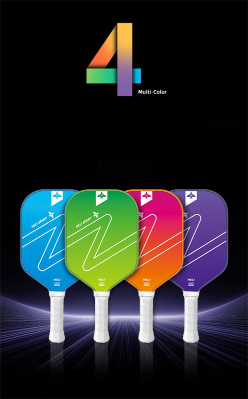 Green Gradient Pickleball Paddle Set - Fiberglass Paddles with PP Honeycomb Core, 2 Paddles 4 Balls & Carry Bag