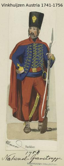 Austrian Uniforms Vinkhuijzen collection NYPL Vinkhuijzen-Austria-1741-1756-001-580