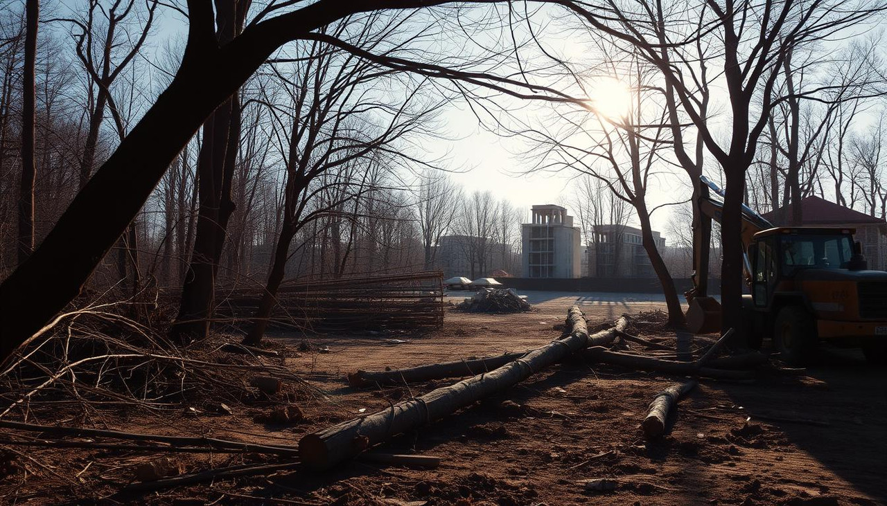 Расчистили осенью — строим весной: почему вырубку деревьев и кустарников на стройплощадке лучше провести до зимы