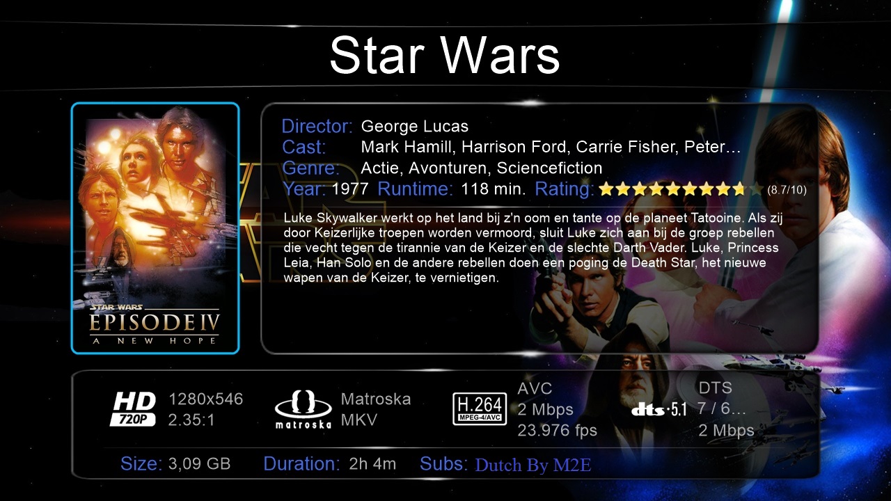 Star Wars Episode IV A New Hope (1978) 720p DTS