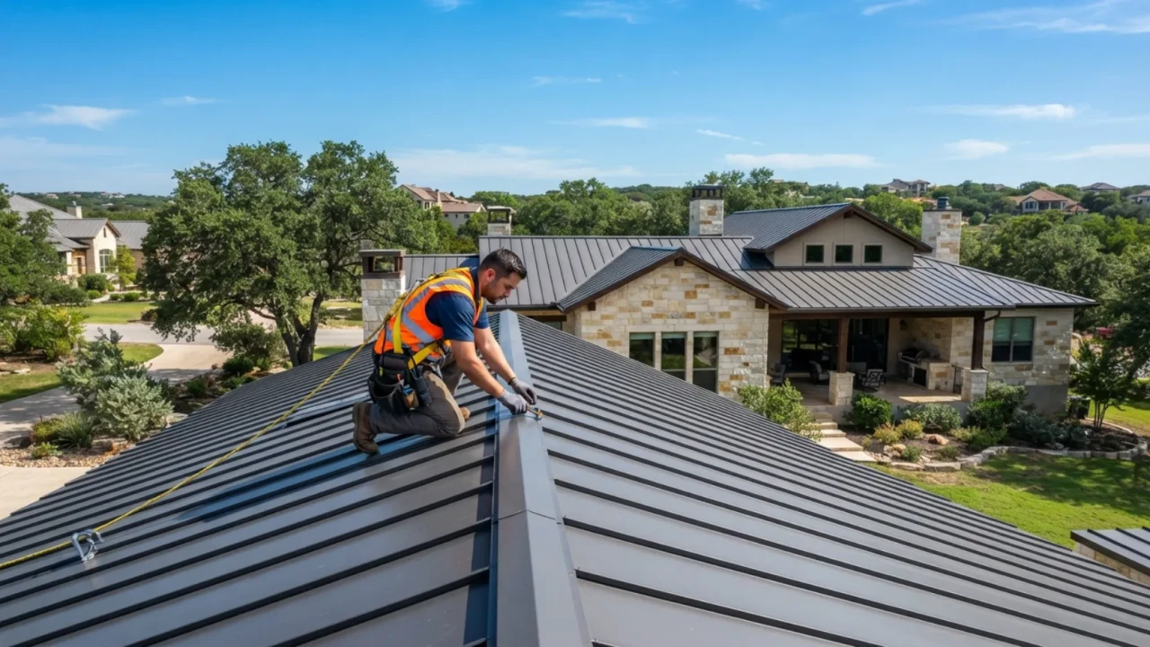 Metal roof annual maintenance inspection San Antonio TX