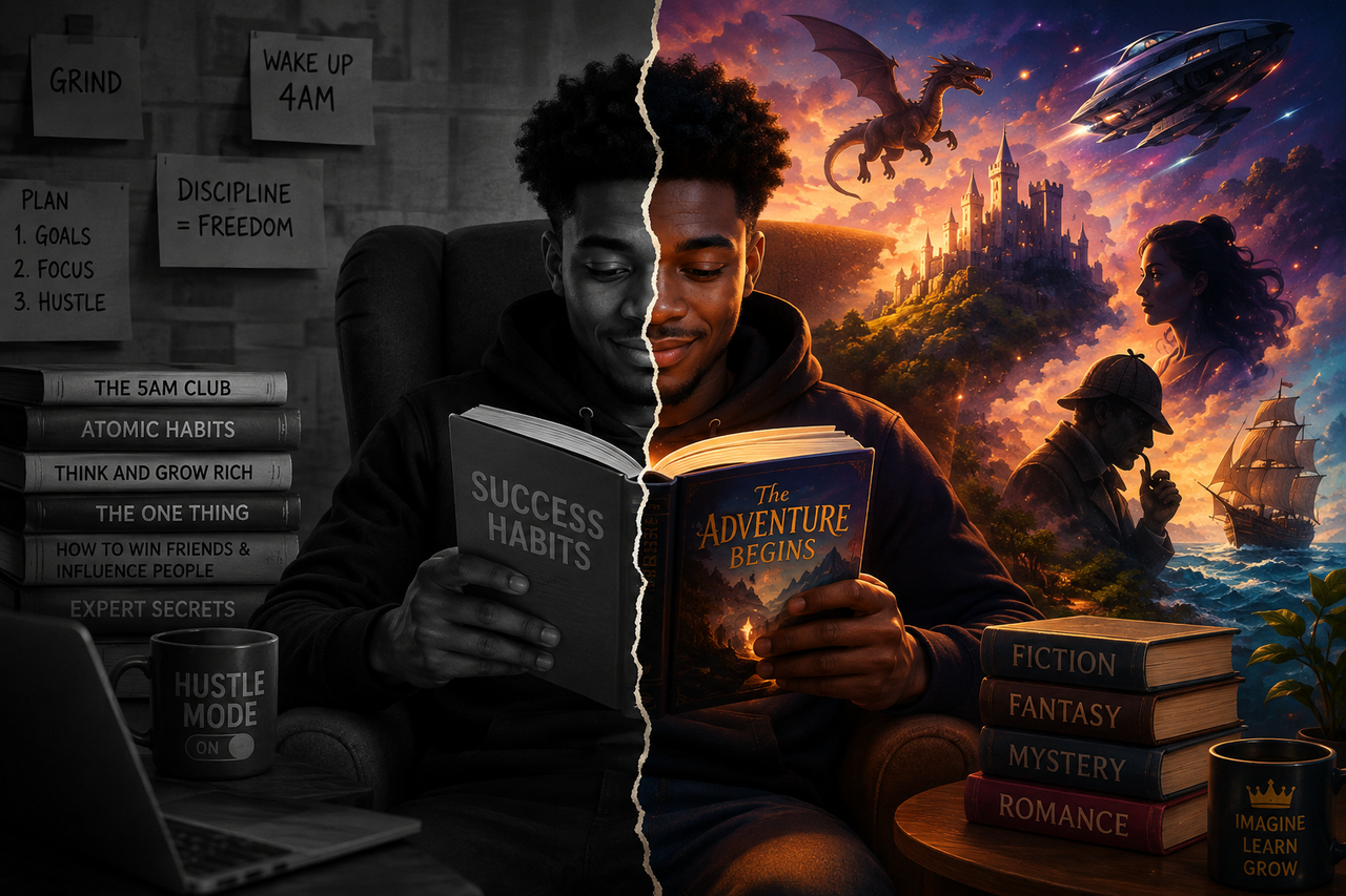 Fiction vs Self-Help Reading