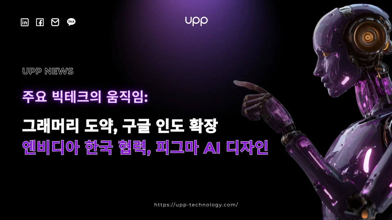 주요 빅테크의 움직임: 그래머리 도약, 구글 인도 확장, 엔비디아 한국 협력 강화, 피그마 AI 디자인