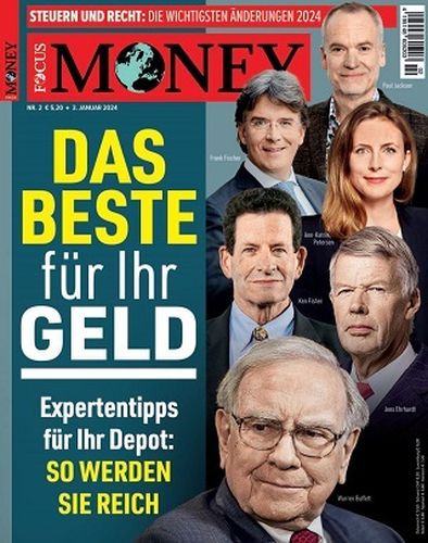 Cover: Focus Money Finanzmagazin No 02 vom 04  Januar 2024