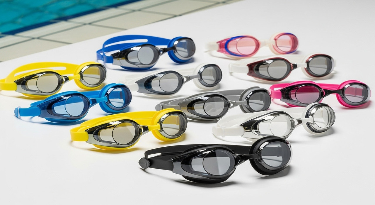 Различные типы очков для плавания для тренировок и соревнований