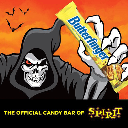 Get Free Butterfinger Bars & Tote Bag at Select Spirit Halloween Stores Starting 9/22 Get Free Butterfinger Bars & Tote Bag at Select Spirit Halloween Stores Starting 9/22