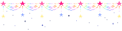 animated rainbow star curtains