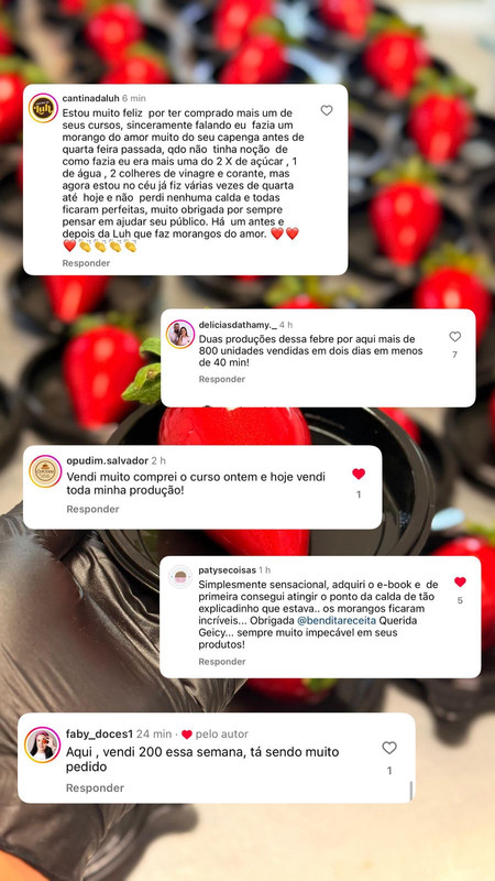 Depoimento de sweet.land.doceria