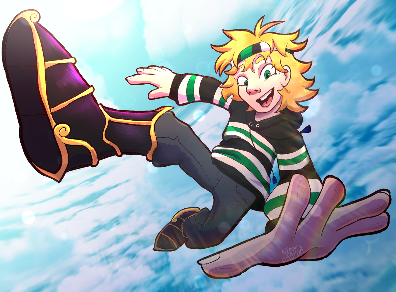 A drawing of Evbo (Minecraft YouTuber)