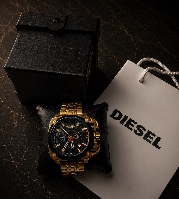 Reloj Diesel Gold Steel Industrial