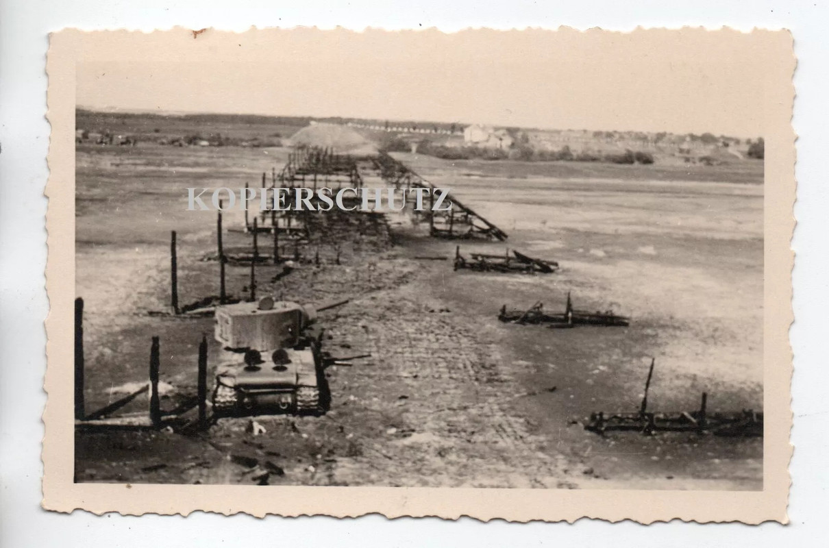 Russland Beute Panzer Tank Kw I Styrbrücke