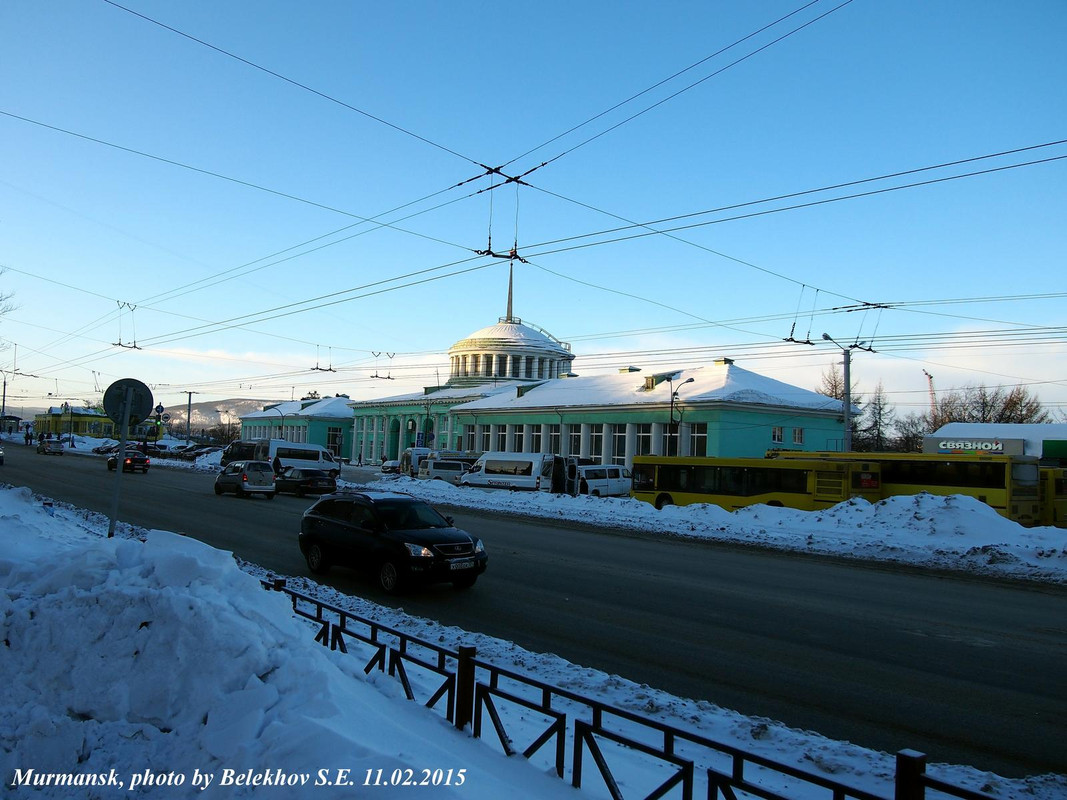 Мурманск, вокзал, зима