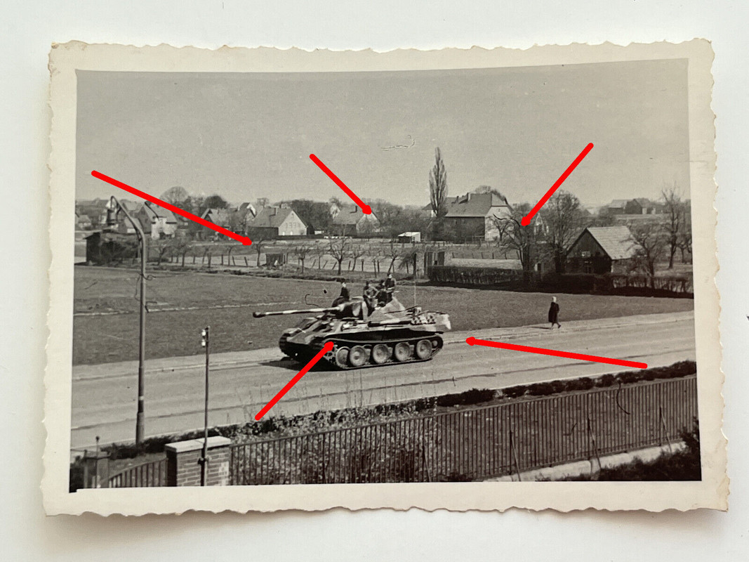 Foto, Panzer Rgt. 16, Panther für Normandie bzw. Ardennen Einsatz, Panzer V