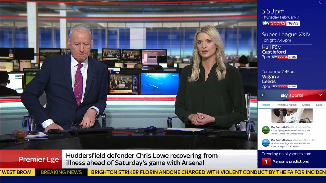 07 February - 17.00.00 - Sky Sports News At 5. A comprehensive r
