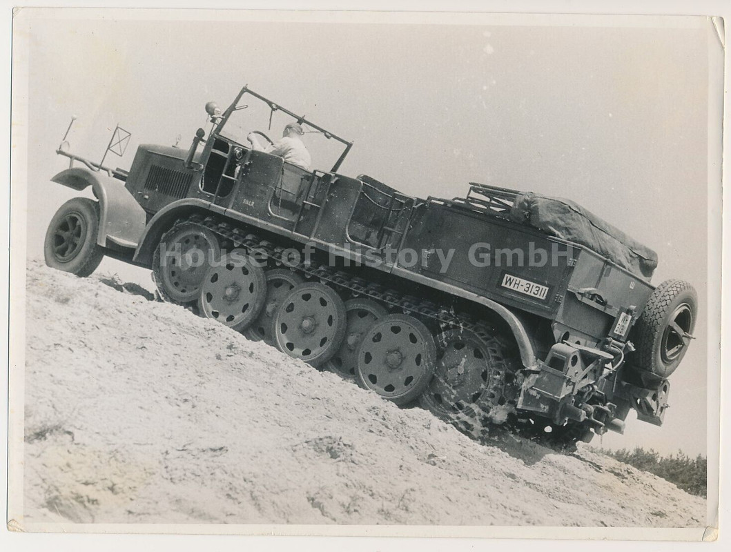 Foto, Artillerie Lehr Regiment, Erprobung, 8to Halbkette, Zugmaschine (4)