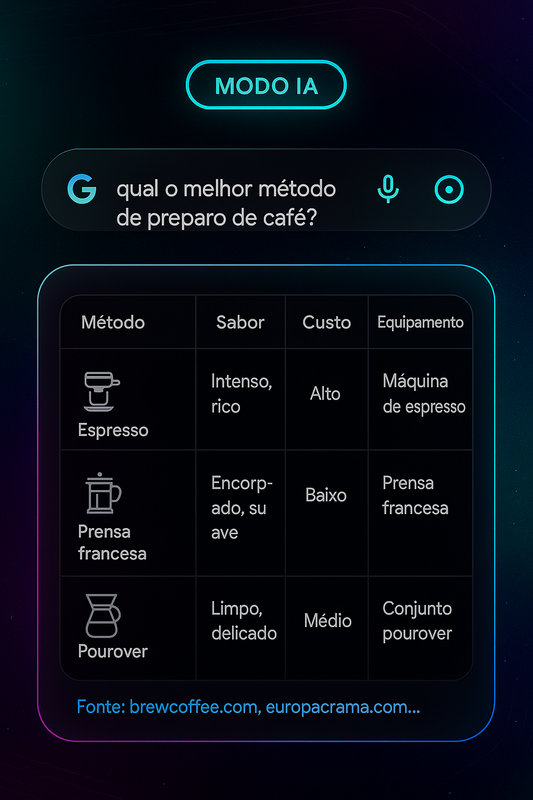 Google Lança Modo IA em Português: Sua Busca Agora Pensa, Fala e Quase Faz Café ☕
