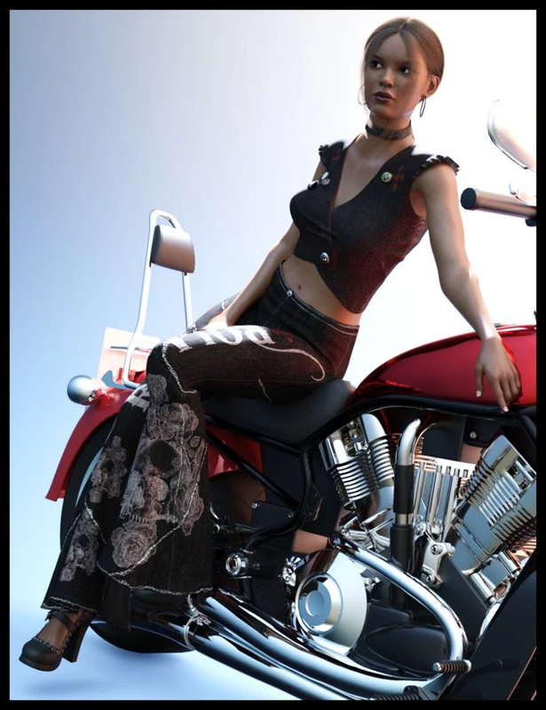 Retro Style Outfit for Genesis 8 Female(s) Retro Style Outfit for Genesis 8 Female(s)