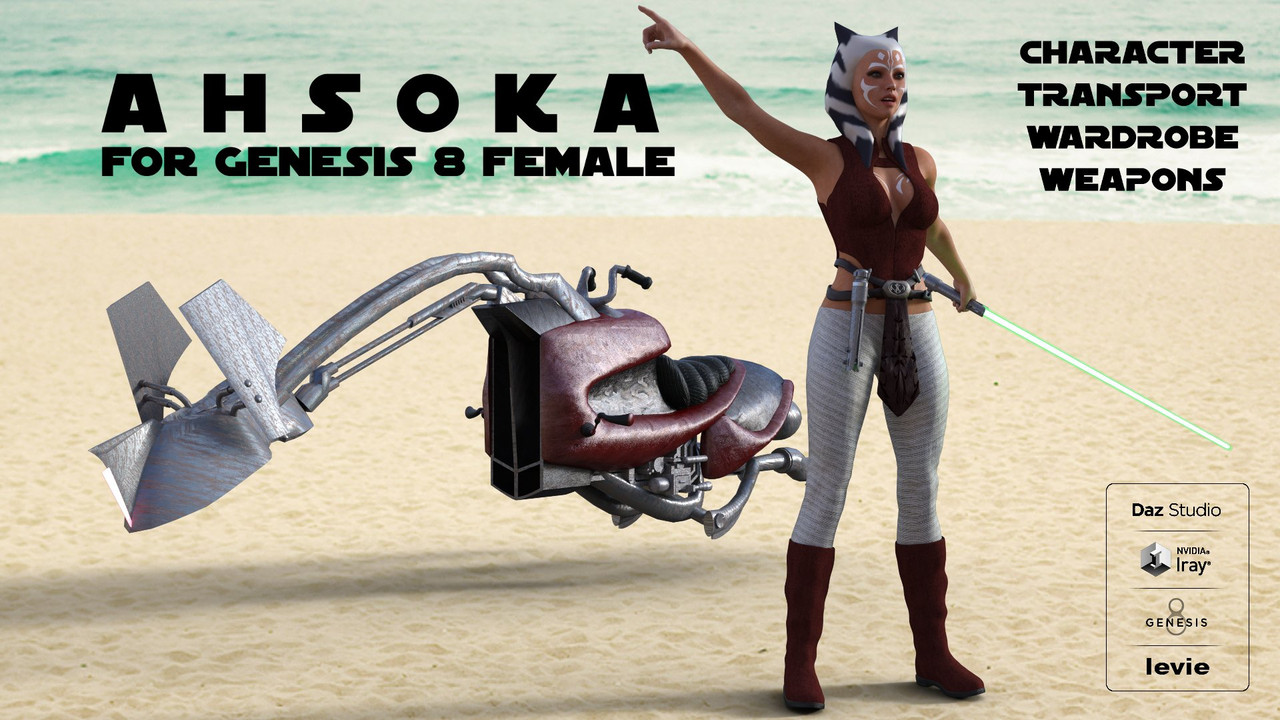 ahsoka for genesis 8 female and daz studio 01