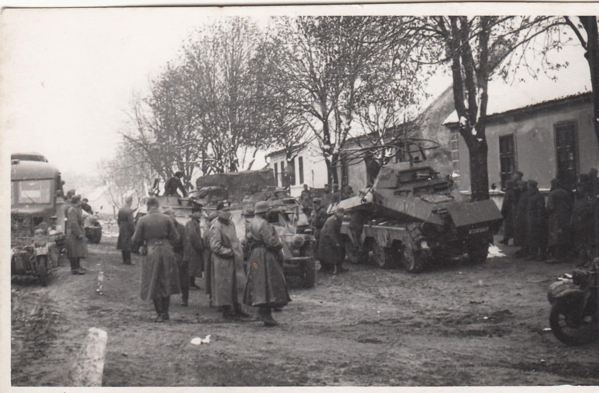 Orig. Foto Aufkl.Abt. Sdkfz Kolonne Panzer-Spähw