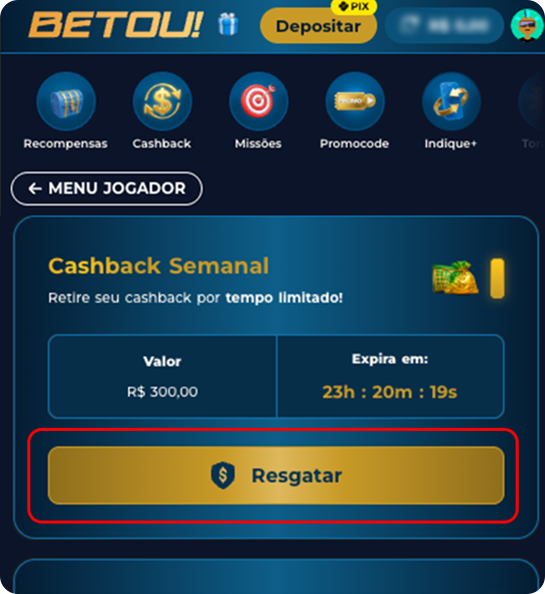 Passo 4 — Conferir e resgatar