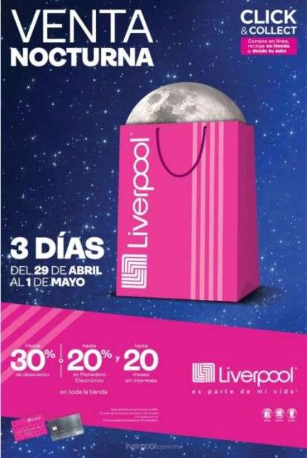 Liverpool: venta nocturna mamás (del 29 abril al 1 de mayo) 