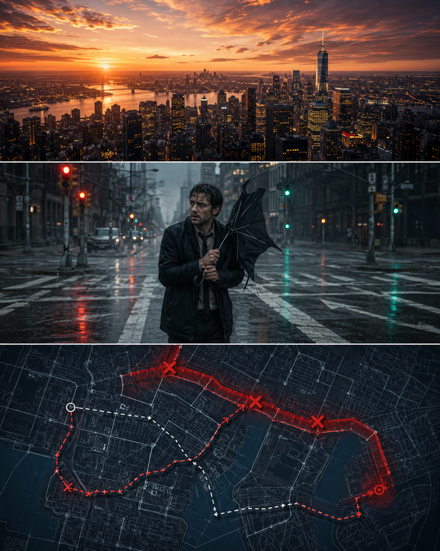 Editorial city writing course image showing place as pressure, memory, route, and atmosphere
