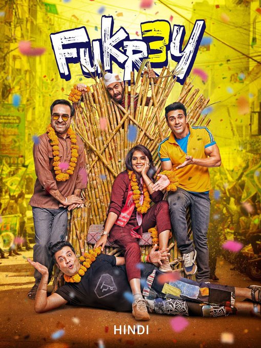 Fukrey 3 2023 Hindi Full Movie 1080p | 720p | 480p AMZN HDRip ESub Download