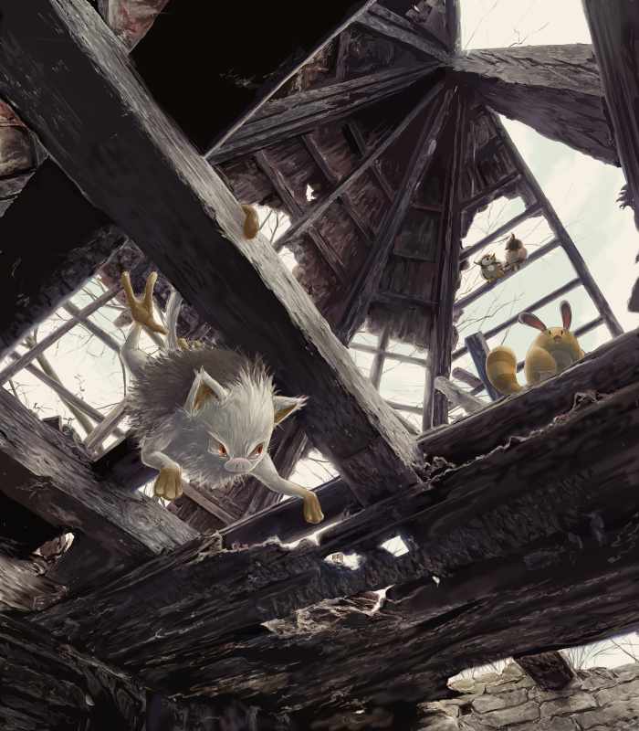 starly-sentret-and-mankey-pokemon-drawn-