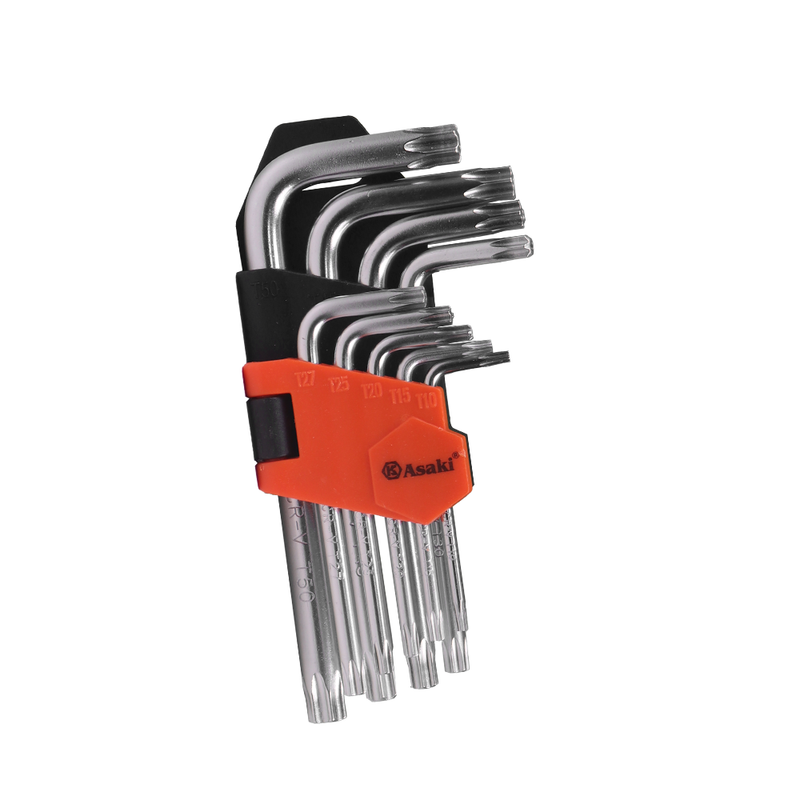 JUEGO DE LLAVE PUNTAS ESTRELLAS 9 PCS (S) ASAKI