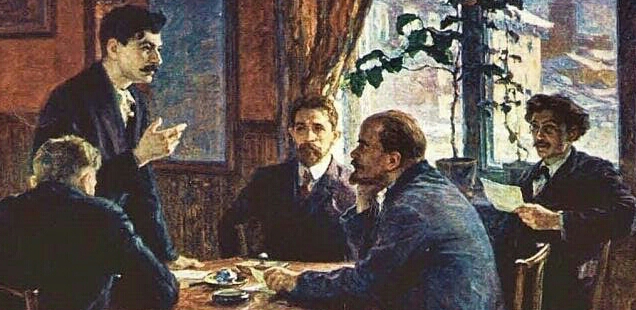 В.И.Ленин и И.В.Сталин Таммерфорская конференция