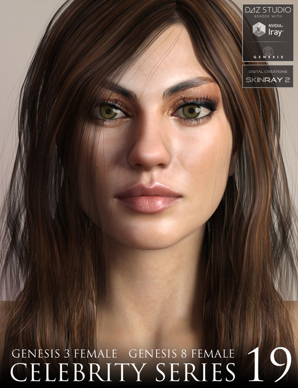 Celebrity Series 19 for Genesis 3 and Genesis 8 Female Celebrity Series 19 for Genesis 3 and Genesis 8 Female