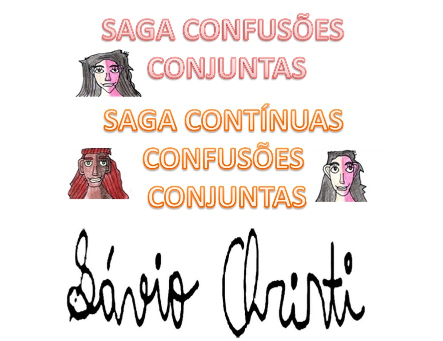 17 Letreiro dos livros da Saga Confusões Conjuntas e da Saga Contínuas Confusões Conjuntas