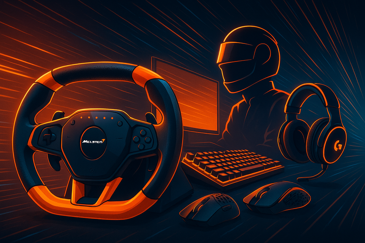Logitech G x McLaren: Volantes, Mouses e Periféricos que Aceleram o Hype (Mas Será que Entregam?)