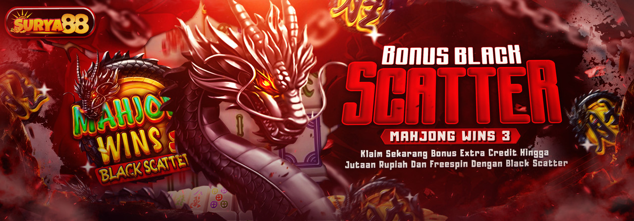 EVENT PRAGMATIC PLAY (MAHJONG WINS 3 BLACK SCATTER) X SURYA88